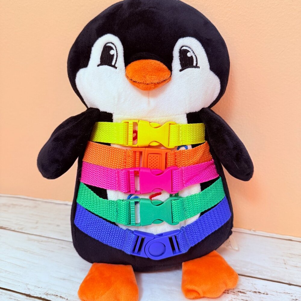 Buckle Toys Blizzard Penguin Plush Montessori Toy